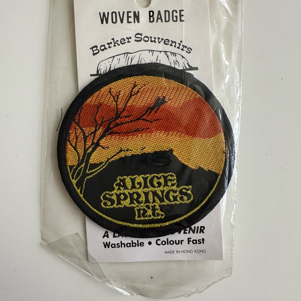 Alice Springs Australia Patch with Sunset Design